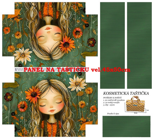 Panel na taštičku bavlna