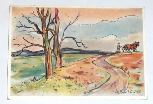 POHLEDNICE Velikonoce • Vojtěch Sedláček, 1967