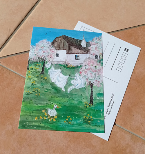 Pohlednice - Duch na šňůře?
