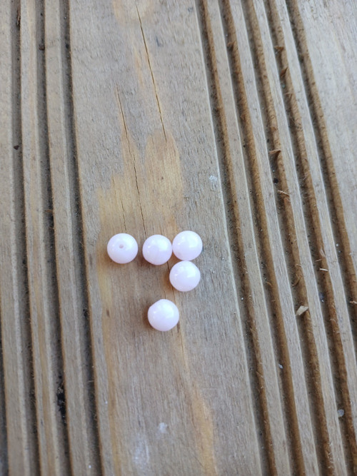 Skleněný korálek 6 mm růžový