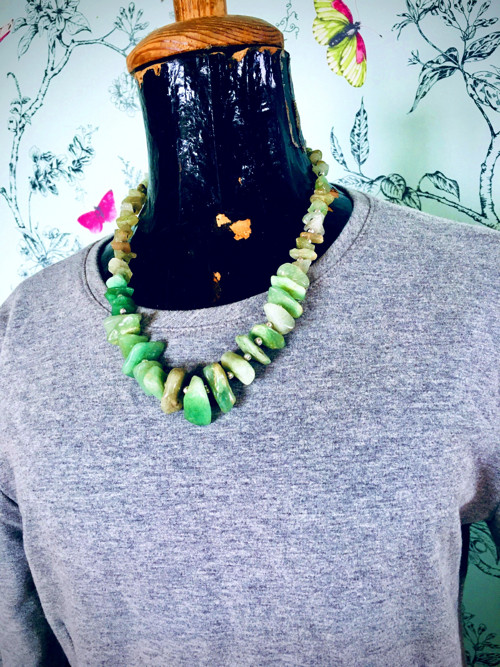 Boho náhrdelník avanturín — foto 1