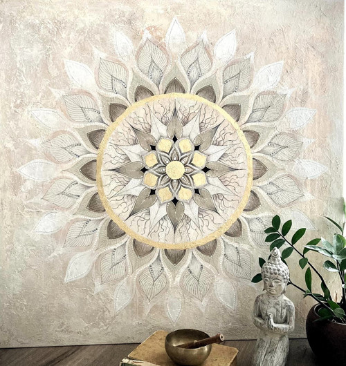 Mandala VZLET, 100 x 100 cm