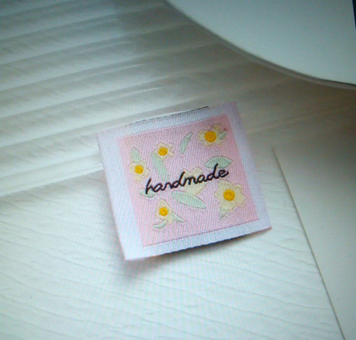 Nášivka / štítek Handmade (1ks)