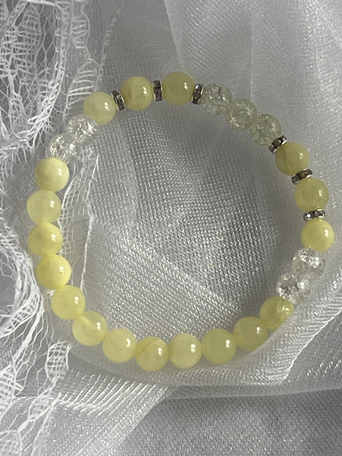 Náramek dětský - Citronový Chalcedon