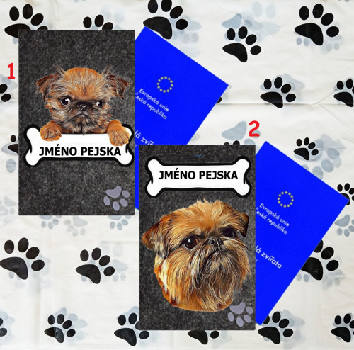 Grifonek Pouzdro Na Očkovací Průkaz Se Jménem