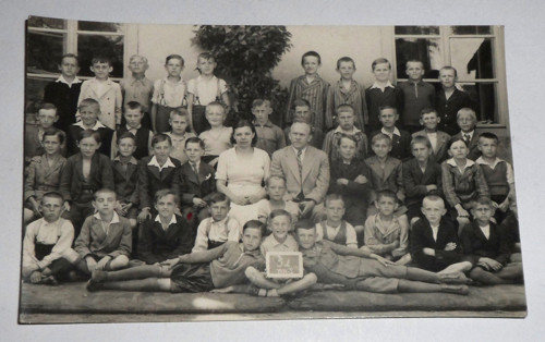 FOTOGRAFIE školní třída, spolužáci, 1934 Chotěboř