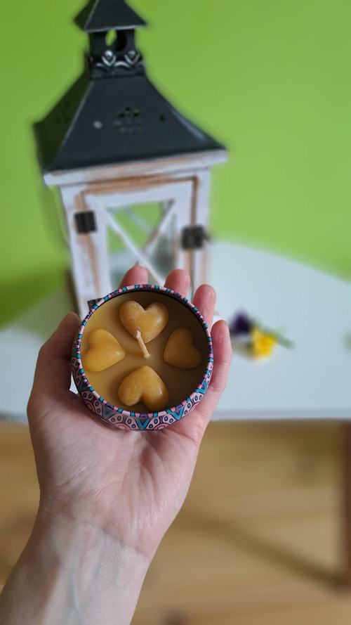 Svíčka v dóze mandala I. — foto 1