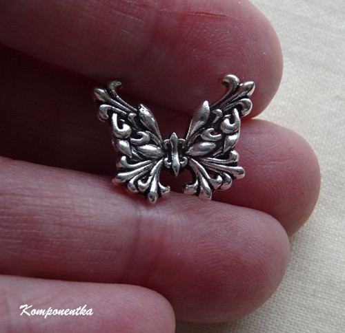 Kovový korálek motýlek 12x18mm 1kus