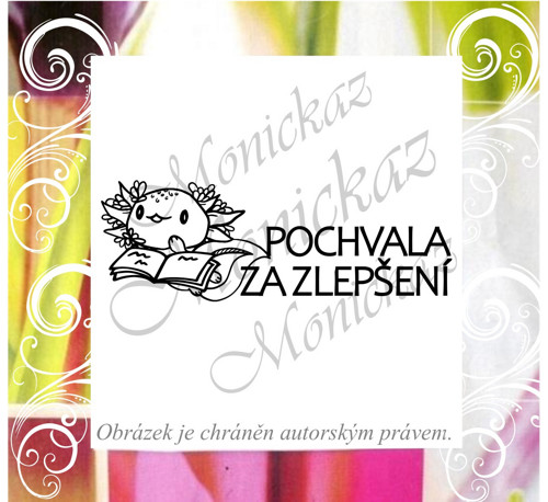 Pochvala za zlepšení axolotl 851. Razítko.