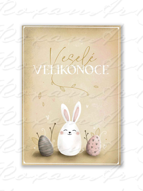 Velikonoční pozdrav Zajíček a kraslice