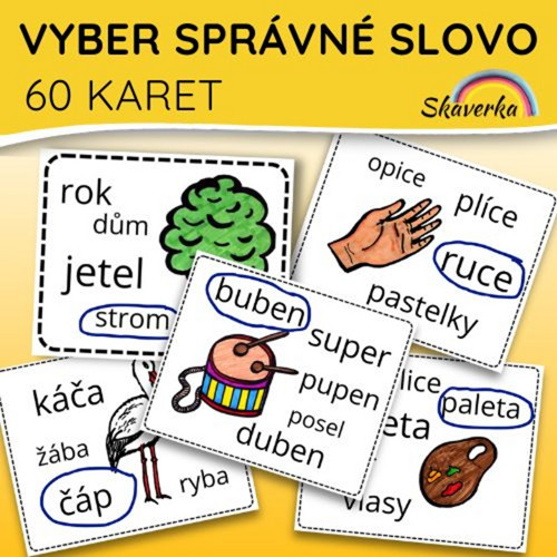 Vyber správné slovo / 60 karet (pdf)