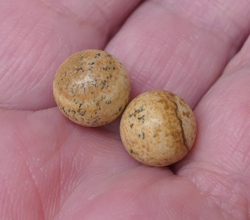 2xkulička 10 mm - jaspis obrázkový V969
