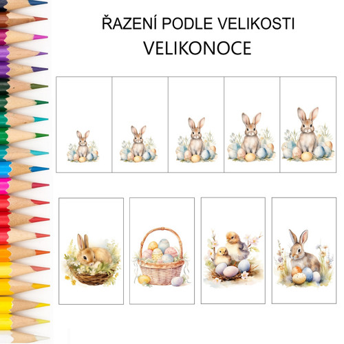 Řazení podle velikosti VELIKONOCE v PDF