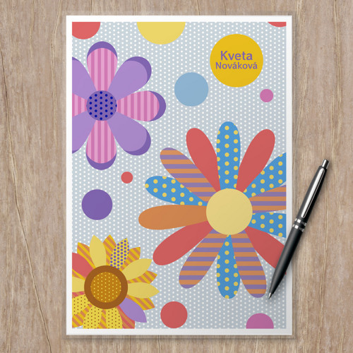 Linkovaná podložka Floral - mix A4