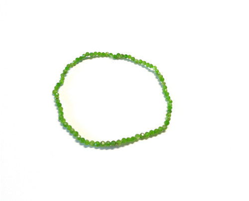 Chromdiopsid - jemný náramek 2 mm