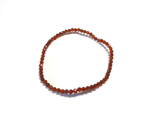 Granát Hessonit - jemný náramek 3 mm