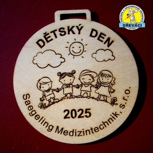 DŘEVĚNÉ MEDAILE "DĚTSKÝ DEN 2025"