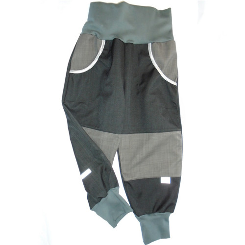 Dětské jarní / podzimní softky Černá + šedá