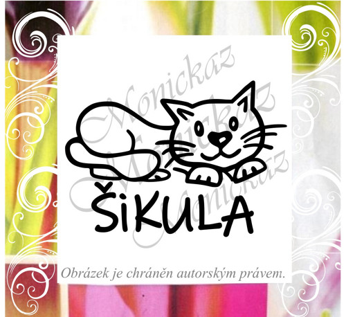 Šikula kočka 222 a). Razítko.
