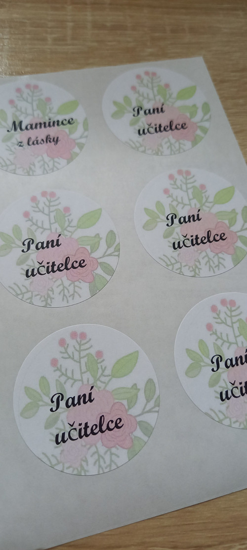 Samolepka- Paní učitelce — foto 1