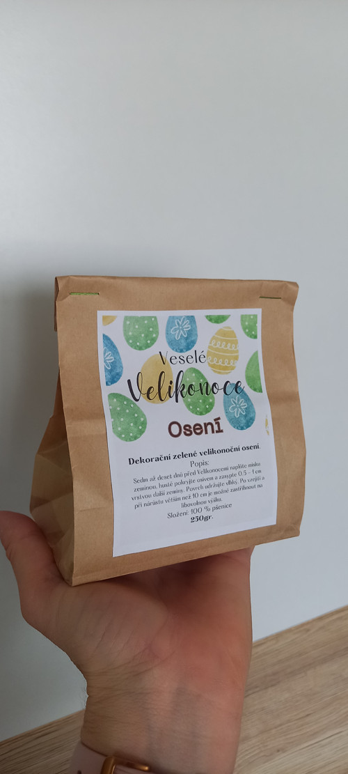 ''Velikonoční osení '' ječmen a pšenice