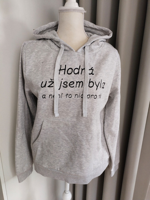 Teplejší mikina Hodná holka vel.L
