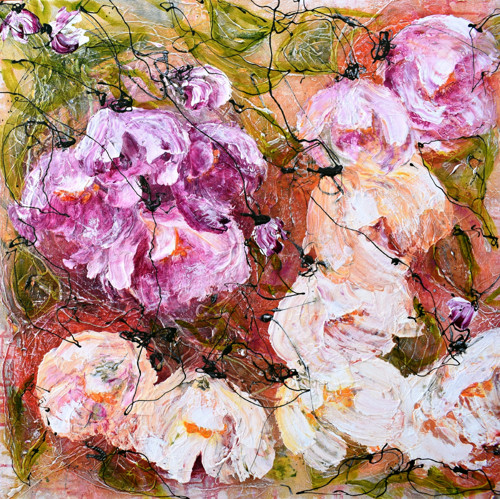 Květinový diptych.......180x90cm