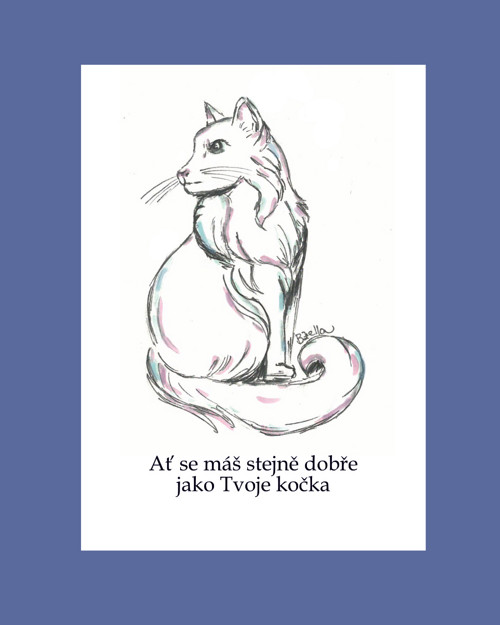 Přání/pohlednice Tvoje kočka