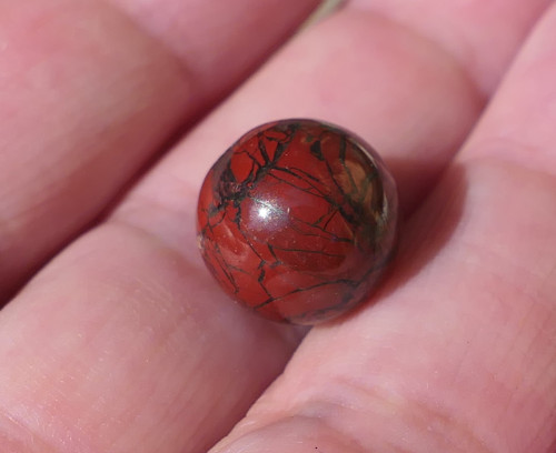 Kulička 12,2 mm - jaspis brekciový V978