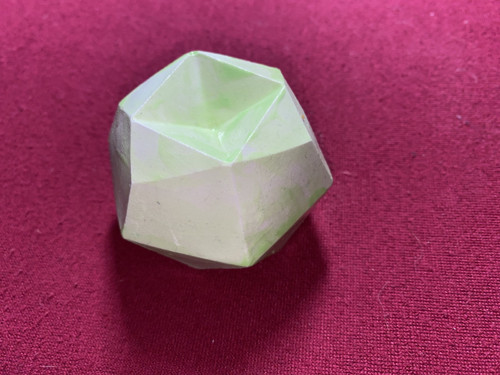 Sádrový odlitek - svítící diamant, kámen