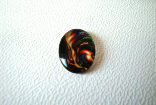Skleněný oválný kabošon 18x25 mm (1ks)
