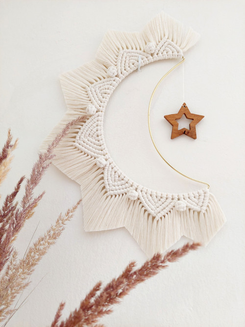 Měsíční macramé mandala "LUNA"