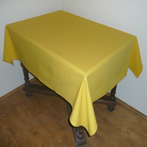 Ubrus čtvercový žlutý 140 x 140 cm