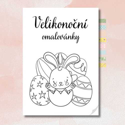 Velikonoční omalovánky zajíček - ke stažení v PDF