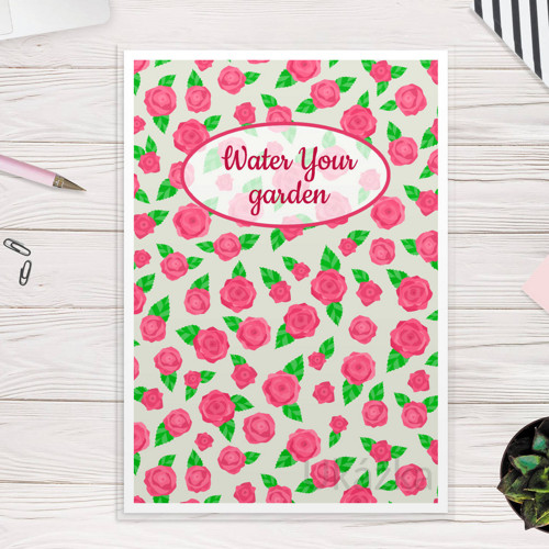 Linkovaná podložka Floral garden 3 - růže A4
