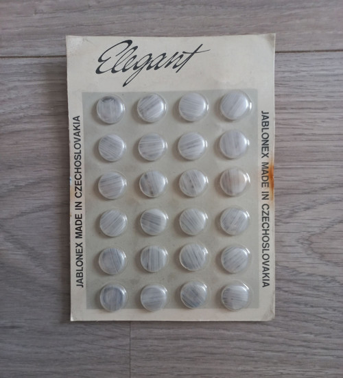 Skleněné retro - knoflíky