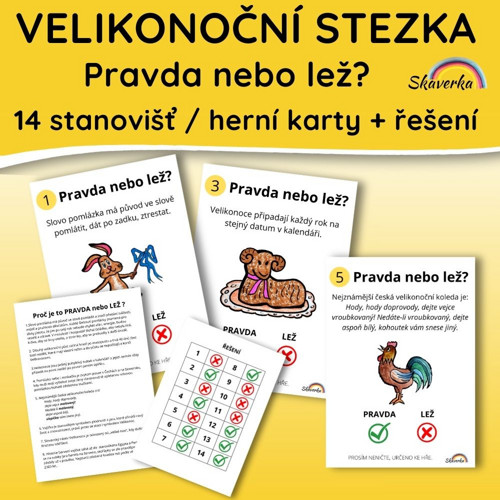 VELIKONOČNÍ STEZKA - Pravda nebo lež?