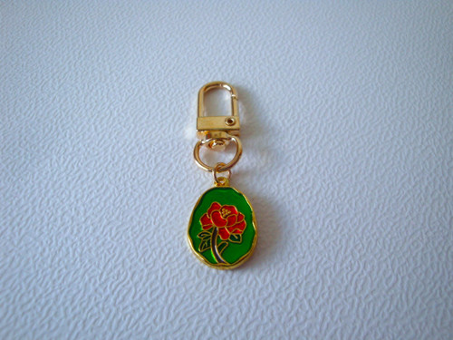 Kovový přívěsek 55x15 mm (1ks) - zelená