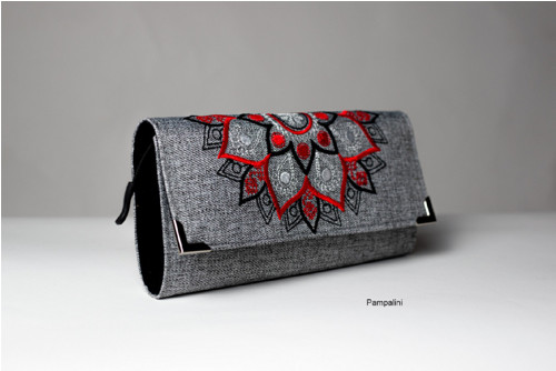 Vyšívaná peněženka - Mandala — foto 1