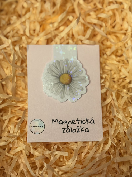 Magnetická záložka - kopretina