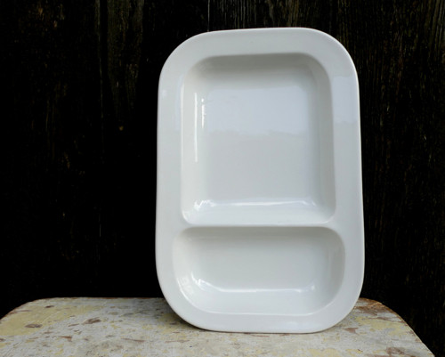 Dělený jídelní tácek/ talíř, porcelán
