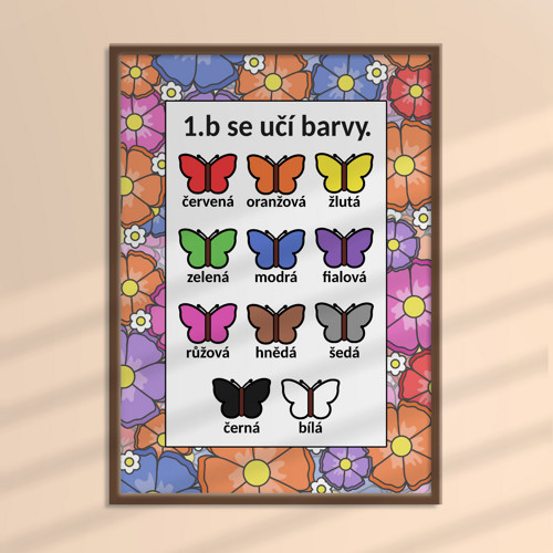 Učení sa barev floral 1 - velkokytky