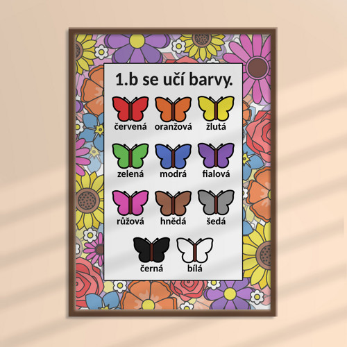 Učení sa barev floral 1 - super mix