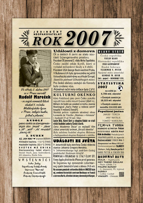 Narozeninový plakát, 2007, PDF