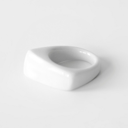 Porcelánový prsten - bílý — foto 1