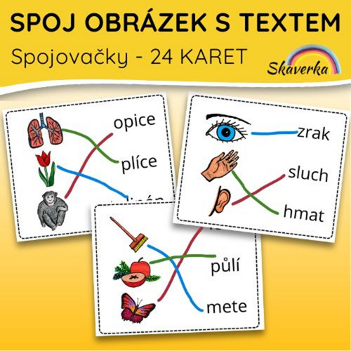 SPOJ OBRÁZEK S TEXTEM / spojovačky (pdf)