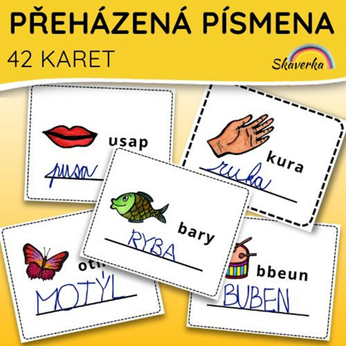 PŘEHÁZENÁ PÍSMENA - Slož slovo podle obrázku (pdf)