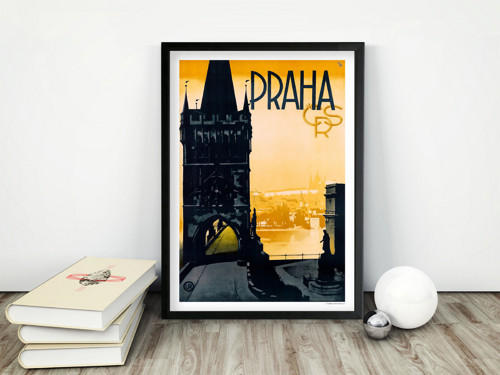 Vintage plakát Praha ČSR - A. Salač cca 1930