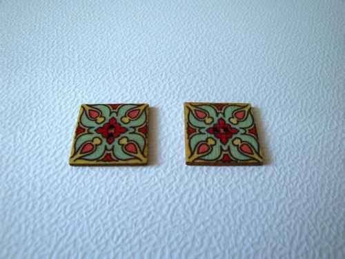 Dřevěný dekorační knoflík 20x20 mm (1ks)
