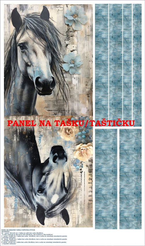 Panel na tašku/taštičku - bavlna XL — foto 1